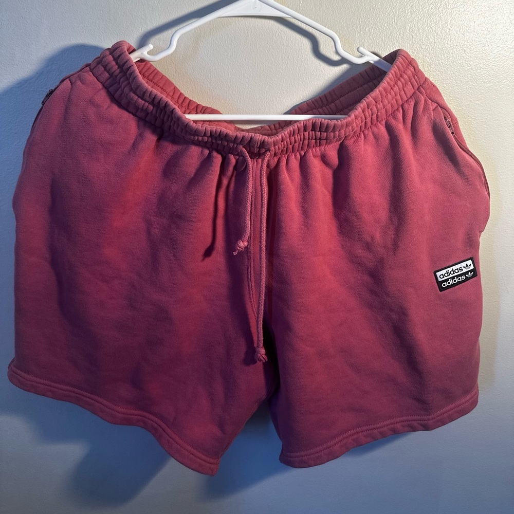 Adidas High Waisted Sweat Shorts - Picture 1 of 5